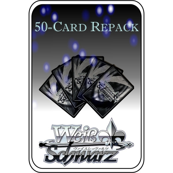 Weiss Schwarz Trading Card Game Collection - 50 Assorted TCG Cards Package
