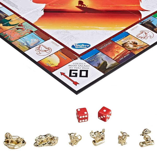 Monopoly Board Game - The Lion King Edition (2 to 6 players, For ages 8+)