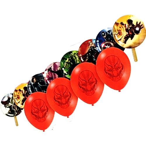 Avengers Age of Ultron Paddle Battle Balloon Game - Indoor/Outdoor (12-Piece Kit) For 2 to 8 Players