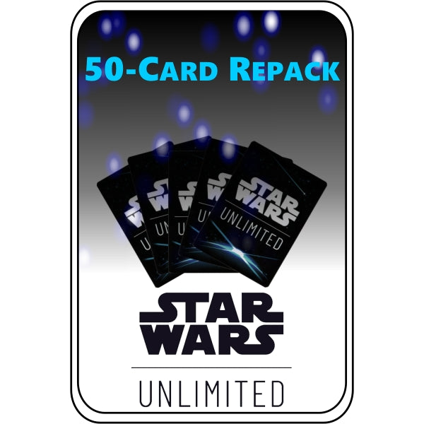Star Wars Unlimited Trading Card Game Collection - 50 Assorted TCG Cards Package