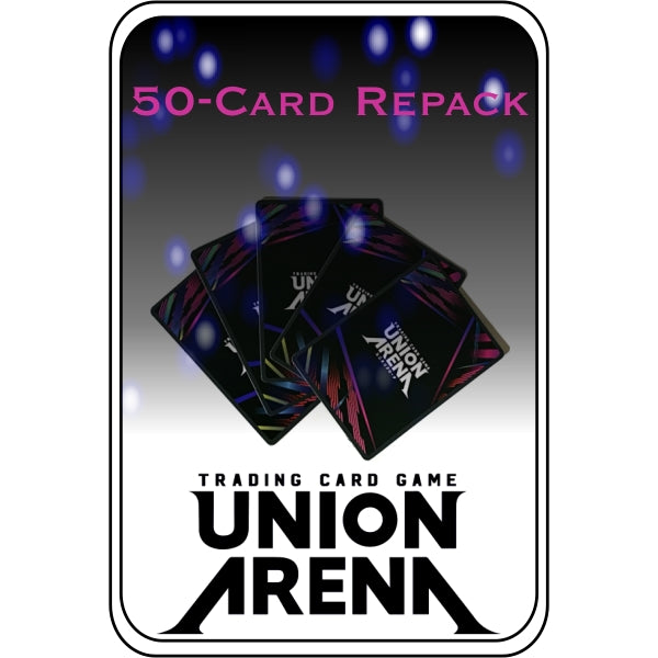Union Arena Trading Card Game Collection - 50 Assorted TCG Cards Package