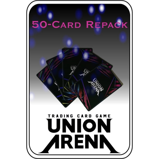 Union Arena Trading Card Game Collection - 50 Assorted TCG Cards Package